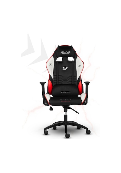 Rio Terletmez Kısmi Derili Kadife Kumaş Kırmızı Siyah Gaming Oyuncu Koltuğu -1 Kırmızı