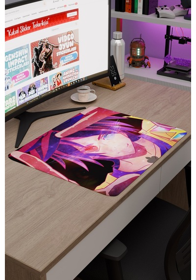 No Game No Life Anime V3 - 48x40 Xl Gaming Kauçuk Kaymaz Taban Mouse Pad Fare Altlığı