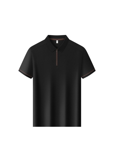 New Performance Premium Polo T-shirt 90.3% Nylon 9.7% Spandex Siyah