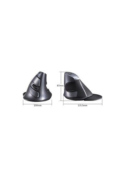 Kenly Delux M618gx Ergonomik Dikey Kablosuz Optik Mouse 6 Tuşlu Yüksek Hassasiyet Ayarlanabilir Dpı Sağ El M618 Mini