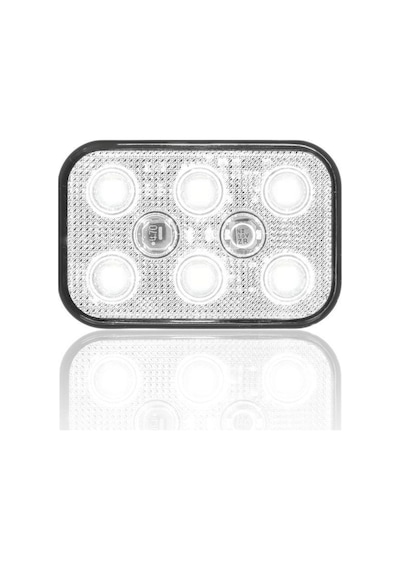 Sanel 24V Universal Kare 6 Led Dış Makan Uyumlu Beyaz SBD24W6