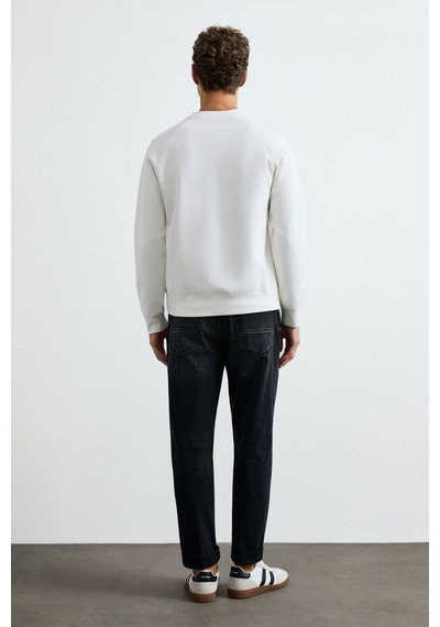 Lufian Cooper Erkek Sweatshirt Kırık Beyaz Kırık Beyaz 112030198100510