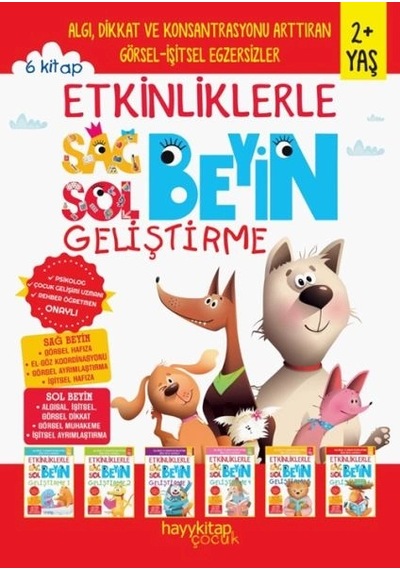 Etkinliklerle Sağ Beyin Sol Beyin Geliştirme 2+ Yaş 6 Lı Set