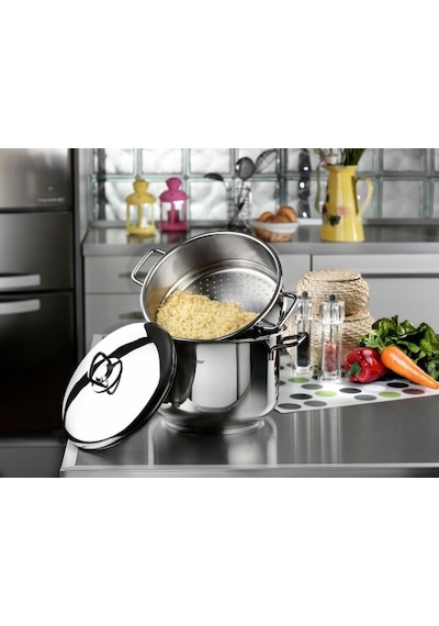 Hascevher 24 CM Gelincik Kulplu Kuskus Tencere