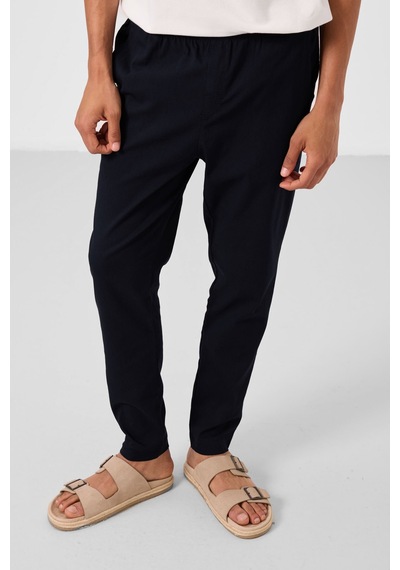 Tommylife Lacivert Standart Fit Dokuma Hafif Esnek Chino Erkek Pantolon - 82180 Lacivert