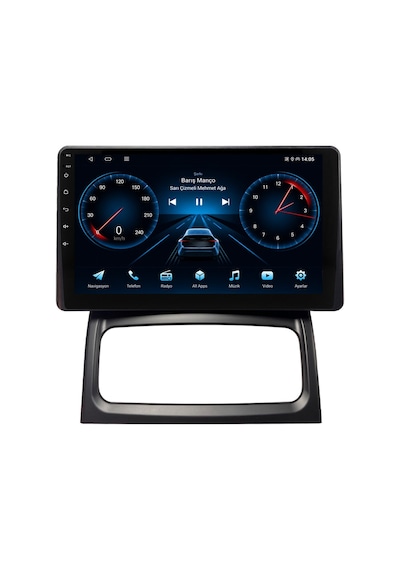 Renault Symbol 2007-2009 Android Multimedya Carplay Android Auto Navigasyon Kameralı 8gb Ram 128gb 9"