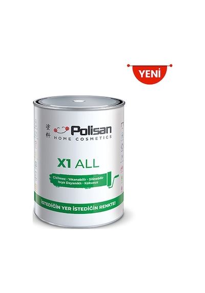 Polisan X1 All İç Cephe Boyası Limon Küfü 0,75l 0.75 L