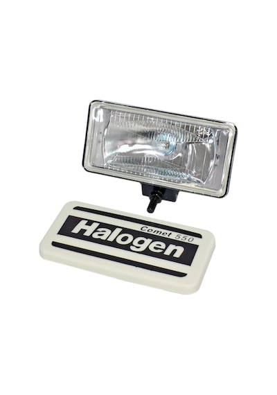 Carub 12v Sis Lambası Comet 550 Dikdörtgen 20x9,5x8,5 Cm Kapaklı Beyaz Cam Br3009553