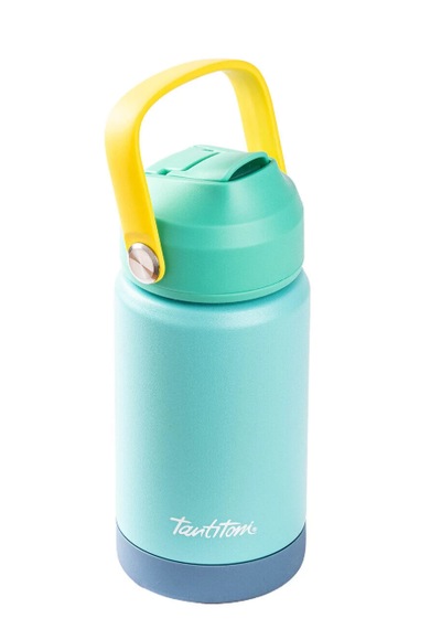 Tutamaçlı Yeşil Paslanmaz Çelik Pipetli Termos 350ml Açık Yeşil