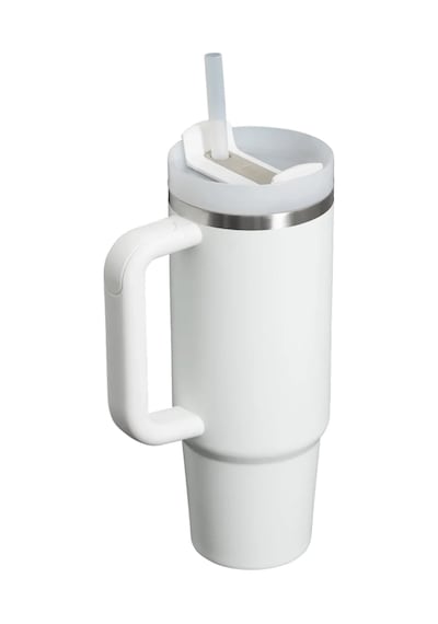 Stanley Quencher H2.0 Flowstate 0.89 L Pipetli Çelik Termos Beyaz