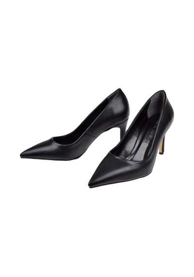 Pullman 8 Cm İnce Topuk Kadın Stiletto Pl-89gv Siyah Cilt