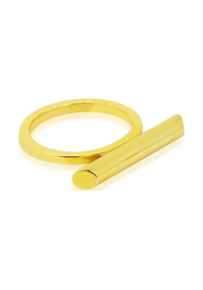 Kuyumcudukkani Elişi Çubuklu Taşsız Yüzük-10357-g Gold
