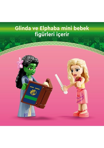 LEGO® Wicked Glinda ve Elphaba’nın Yurdu 75683 - 8 Yaş ve Üzeri Çocuklar için 2 Mini Bebek İçeren Fantastik Oyuncak Yapım Seti (740 Parça)