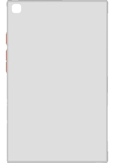 Samsung Galaxy Tab A 10.1 2019 T510-t515 Uyumlu Montreal Seri Silikon Tablet Kılıfı Beyaz Arka Kapak