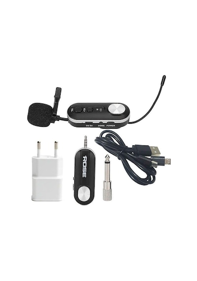Rose R-101-yw Şarjlı Uhf Telsiz Kablosuz Yaka Mikrofonu