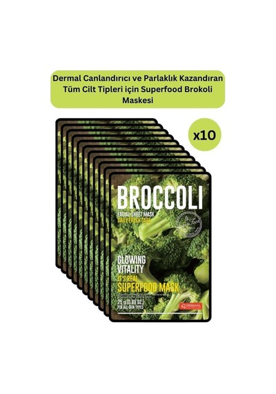 Dermal Canlandırıcı Ve Parlaklık Kazandıran Brokoli Maskesi 25 Gr