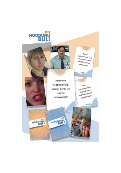 Ofis Kutu Oyunu Moodunu Bul Eğlenceli Kart Oyunu İş Arkadaşlarıyla Oynanan Mini Parti Oyunu 45 Kart