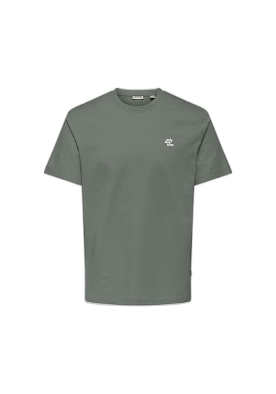 Only & Sons Onsmaxım Ctn Reg Ss Tee Erkek Green T-shirt - 22036952 Yeşil