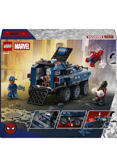 LEGO® ǀ Marvel Örümcek Adam Hapishane Nakliye Aracı Takibi 76349 - 8+ Yaş için 4 Minifigür İçeren Oyuncak Yapım Seti (367 Parça)
