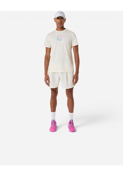 Asics Court Core Graphıc Tee Erkek Bej Kısa Kollu Tshirt 2041a355-100