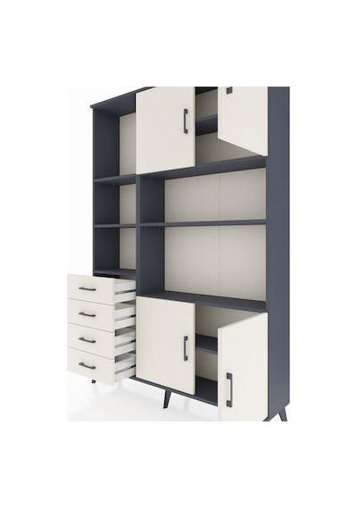 Arges Dolap 8 Raflı 4 Çekmeceli 4 Kapaklı 132x30x195 Antrasit-aytaşı/aytaşı Aytası/aytası Arges Dolap 8 Raflı 4 Çekmeceli 4 Kapaklı 132x30x195 Antrasit-aytaşı/aytaşı Aytası/aytası