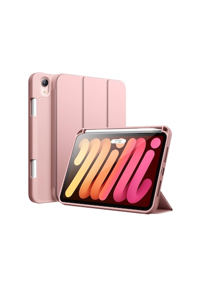 Apple Uyumlu iPad Mini 7 A17 Pro Kılıf Uyku Modlu Smart Pen Slot Charging Case Kapaklı Kılıf Apple Uyumlu iPad Mini 7 A17 Pro Kılıf Uyku Modlu Smart Pen Slot Charging Case Kapaklı Kılıf