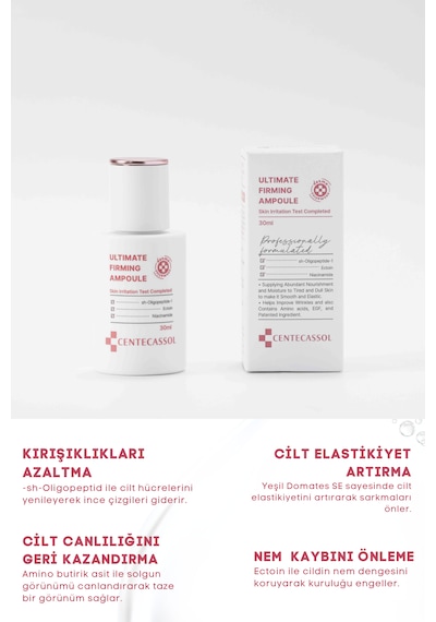 Centecassol Peptit ve Ectoin Kompleksiyle Ampul Serum 30 ML