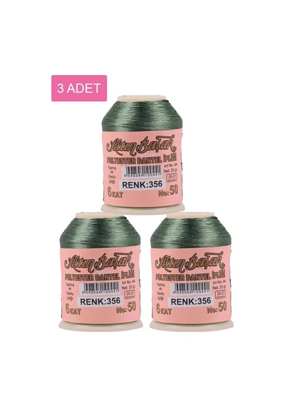3 Adet Altınbaşak Oya Ve Dantel İpi 20 Gr - Royaleks - No: 356