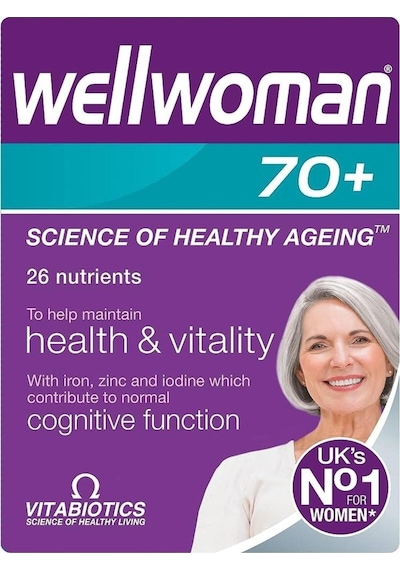 Wellwoman Demir, Biotin,Çinko,B Complex, D Vitamini İçeren 70 Yaş Üzeri Kadın Sağlığı Vitamini 30 Tablet
