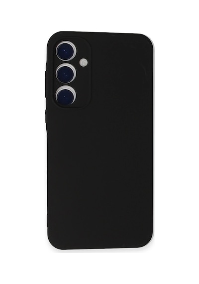 Newface - 191 - Samsung Galaxy Uyumlu A55 5g Kılıf Nano İçi Kadife Silikon - Csmo-tex - - Siyah Sıyah