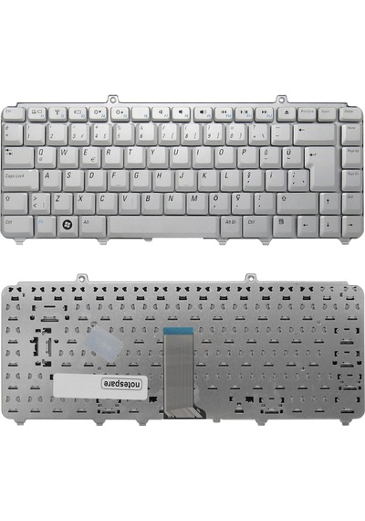 Dell İle Uyumlu Inspiron 1526, 1530, 1540, 1545, 1546 Klavye Tr Gümüş Gri