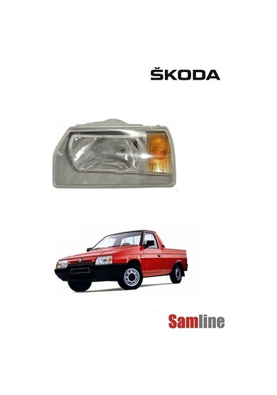 Skoda Favorit Uyumlu Forman Sol Ön Far 1989-1990-1991-1992-1993-1995 Modeller İçindir