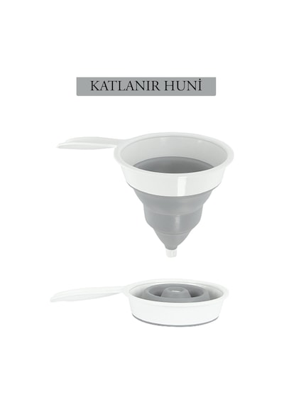 Katlanır Silikon Akordiyon Huni Katlanır Huni
