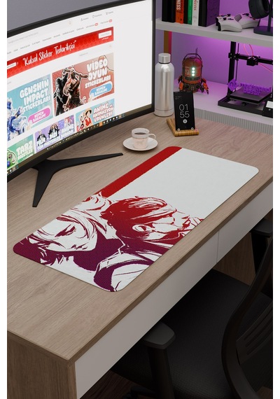 Metal Gear Solid Kaymaz Dikişli Kauçuk Oyuncu Mousepad V4 - 70x30 Xl Gaming Mouse Pad Fare Altlığı