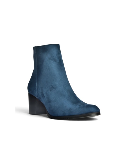 Fox Shoes G654013102 Lacivert Süet Alçak Topuklu Kadın Bot