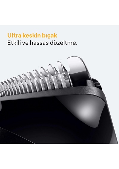 Ayrex Braun Sakal Düzeltici Series 5, +4 Aksesuar, 40 Uzunluk, Keskin Bıçak, Bt5520 1 - 2 Saat