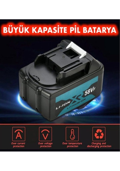 Mıllıan 10 Pilli Batarya - Şarjlı Akülü Dal Budama - Matkap - Hilti - Taşlama - Somun Sökme Bataryası 3.0ah 3000mah