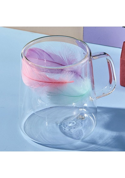 Perotti Double Feather Çift Cidarlı Kupa 250 Ml Çok Renkli