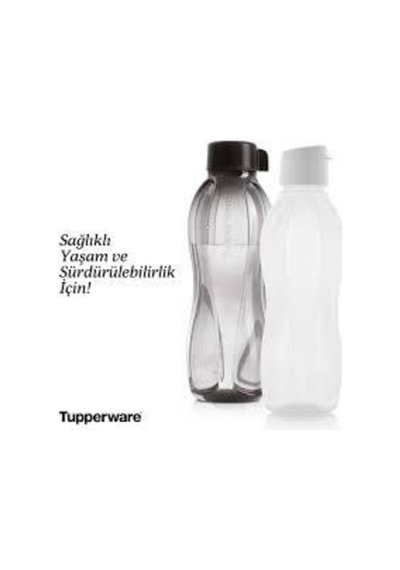 Tupperware Siyah Beyaz Şişe 1 Lt 0