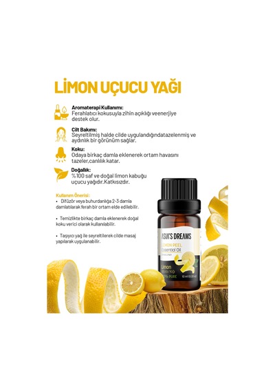 Limon Kabuğu Uçucu Yağı 10 Ml