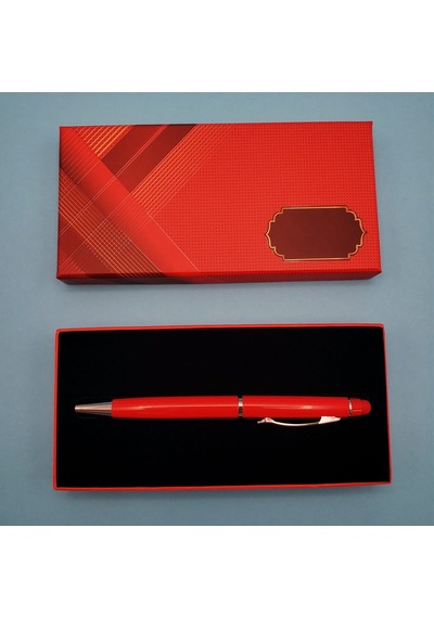 Kırmızı Tükenmez Kalem Touchpen Çok Renkli