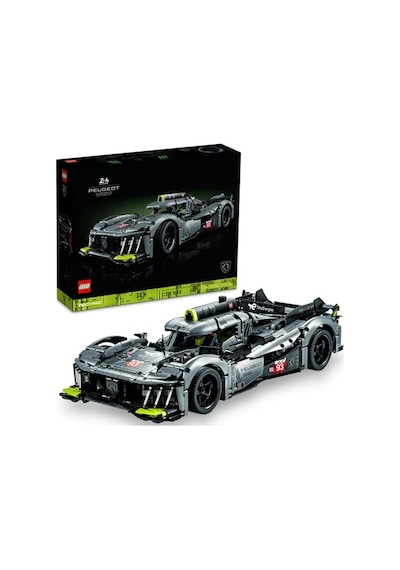 LEGO® Technic PEUGEOT 9X8 24H Le Mans Hybrid Hypercar 42156 - Yetişkinler için Koleksiyonluk Model Yapım Seti (1775 P)