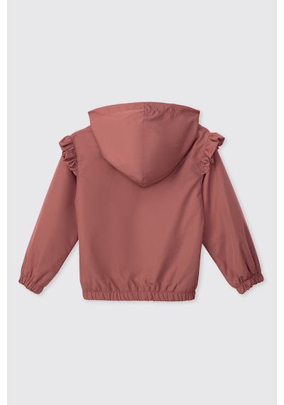 Panço Kız Çocuk Kapüşonlu Pembe Yağmurluk 2621gk33001