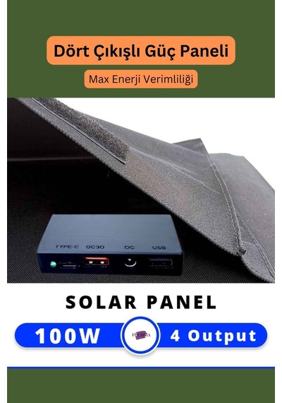 128.000 Mah 600 Watt Güç İstasyonu Ve 100 Watt 18 Volt 5.5 Amper Güneş Paneli Tam Uyumlu İkili Set