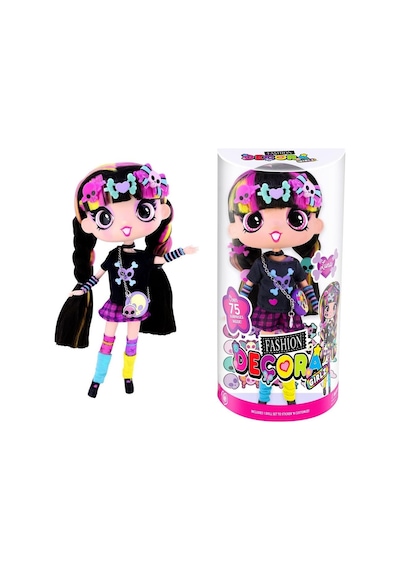 Fashion Decora Girlz Sürpriz Aksesuarlı Eklem Bükülebilir Oyuncak Bebek - Çıkartma Ve Stil Seti