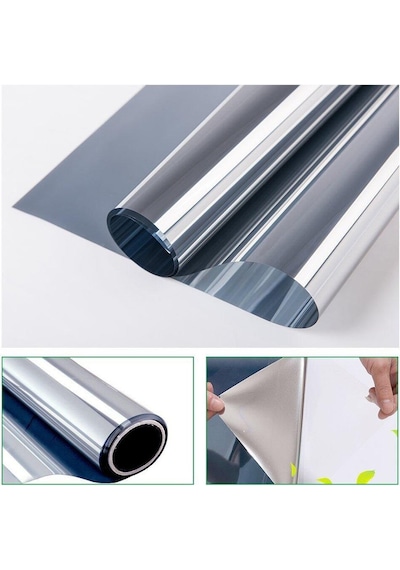 Aynalı Cam Filmi Amerikan Çizilmez 50 CM X 6 METRE