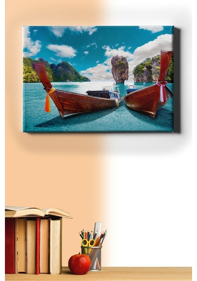 Webstyle Sayılarla Boyama Seti Kasnaklı Phuket'e Ziyaret 60 X 75 Cm