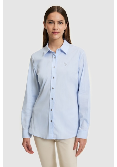 U.s. Polo Assn. Kadın Açık Mavi Gömlek Basic 50320187-vr003 Acık Mavı