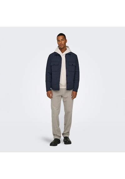 Only & Sons Jack Quilted Erkek Lacivert Mont 22030317-pn Lacivert
