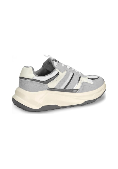 Lufian 112230235 Eduard Erkek Hakiki Deri Klasik Sneaker Gri Gri